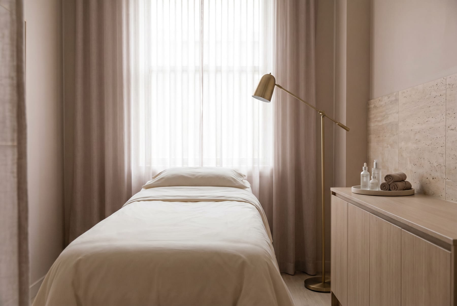Treatment room at Rosina Antenucci Aesthetics